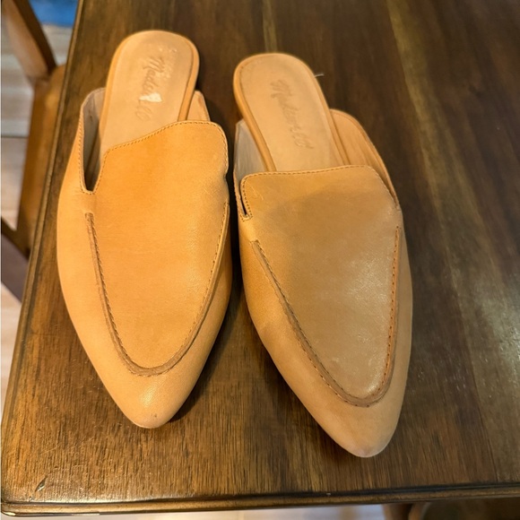 Madewell Camel Leather Mules - Picture 1 of 3
